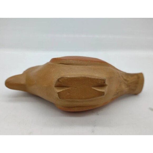 Red Clay Bird Whistle American Folk Art Pottery Decorative Handmade Artisan - Picture 8 of 8